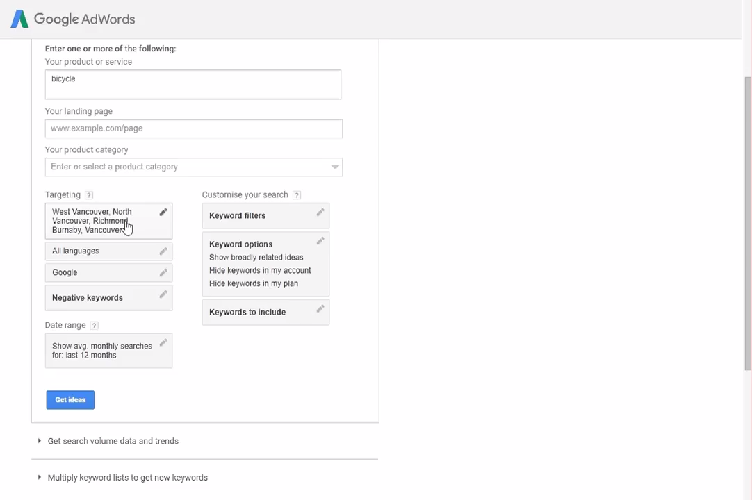 adwords keyword research