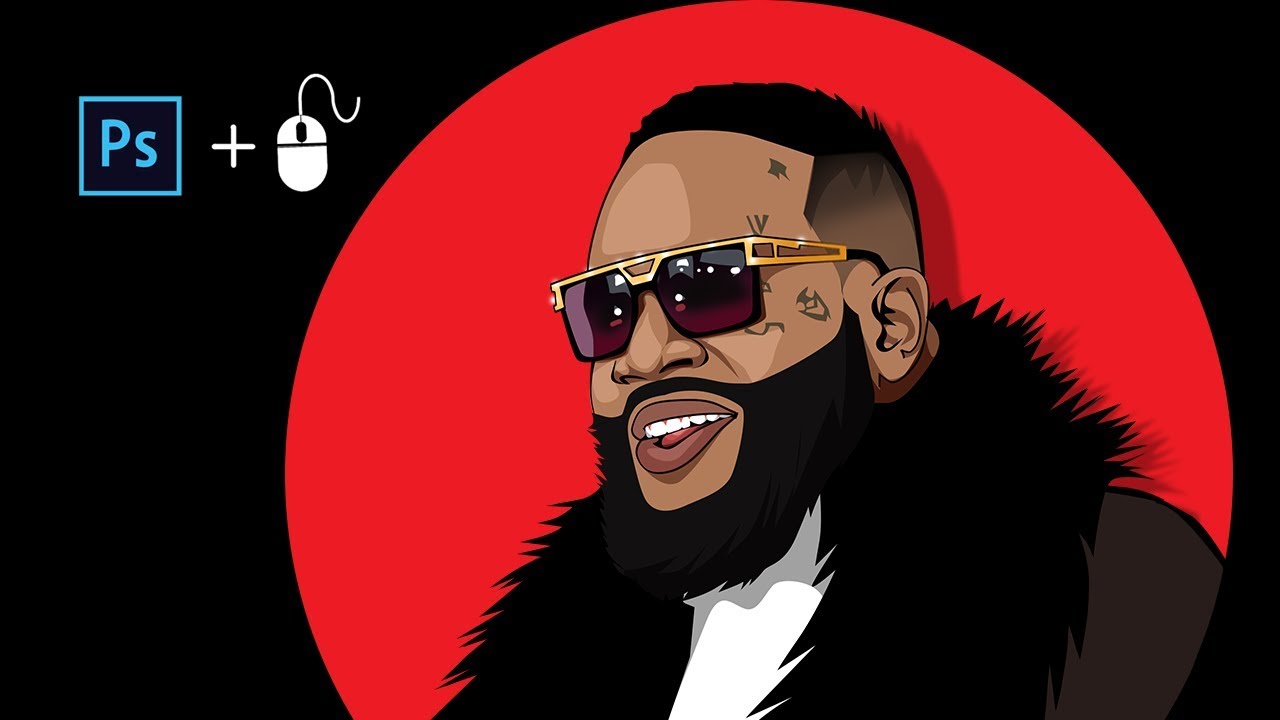 How to cartoon yourself in Adobe Photoshop (Rick Ross)