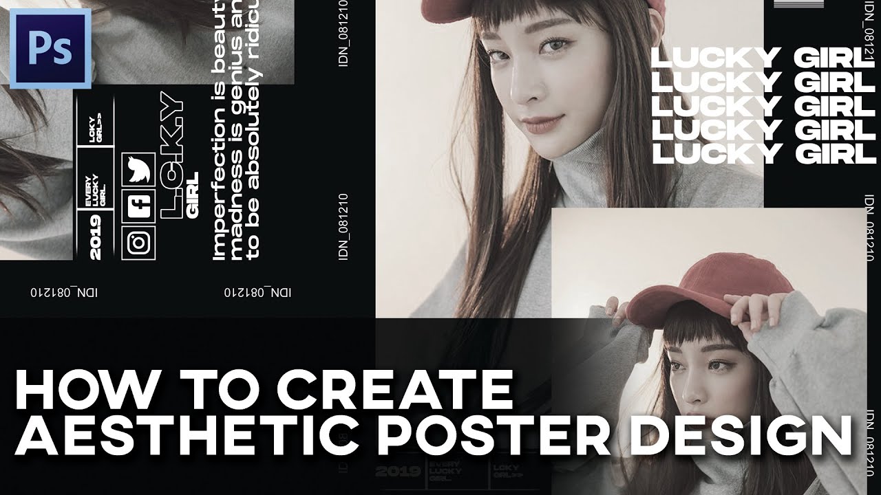 How To Create Aesthetic Poster Design || Photoshop Tutorial