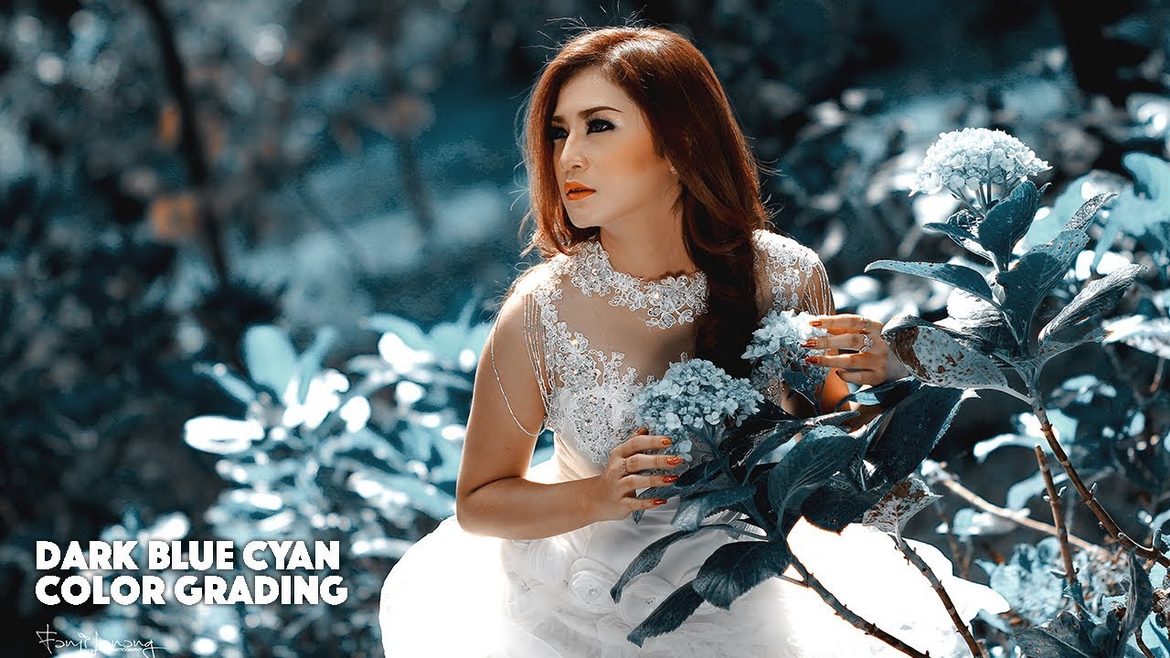 Color Grading Dark Blue Cyan Effect Photoshop Tutorial