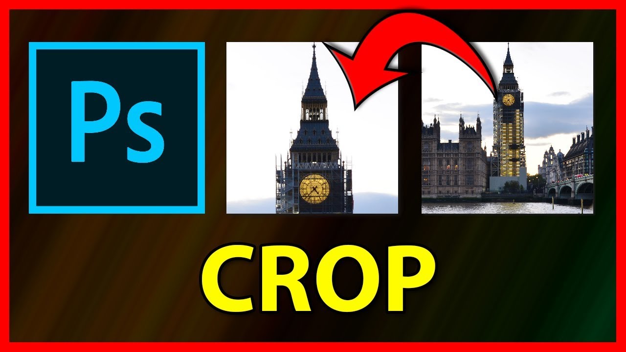 How to Crop / Cut an image in Adobe Photoshop CC 2019