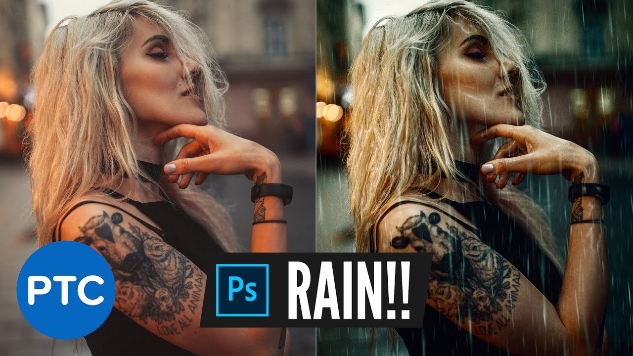 Realistic Rain Effect | Photoshop Photo Manipulation Tutorial