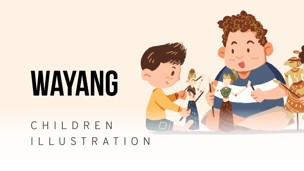 CHILDREN ILLUSTRATION WAYANG IN ADOBE PHOTOSHOP