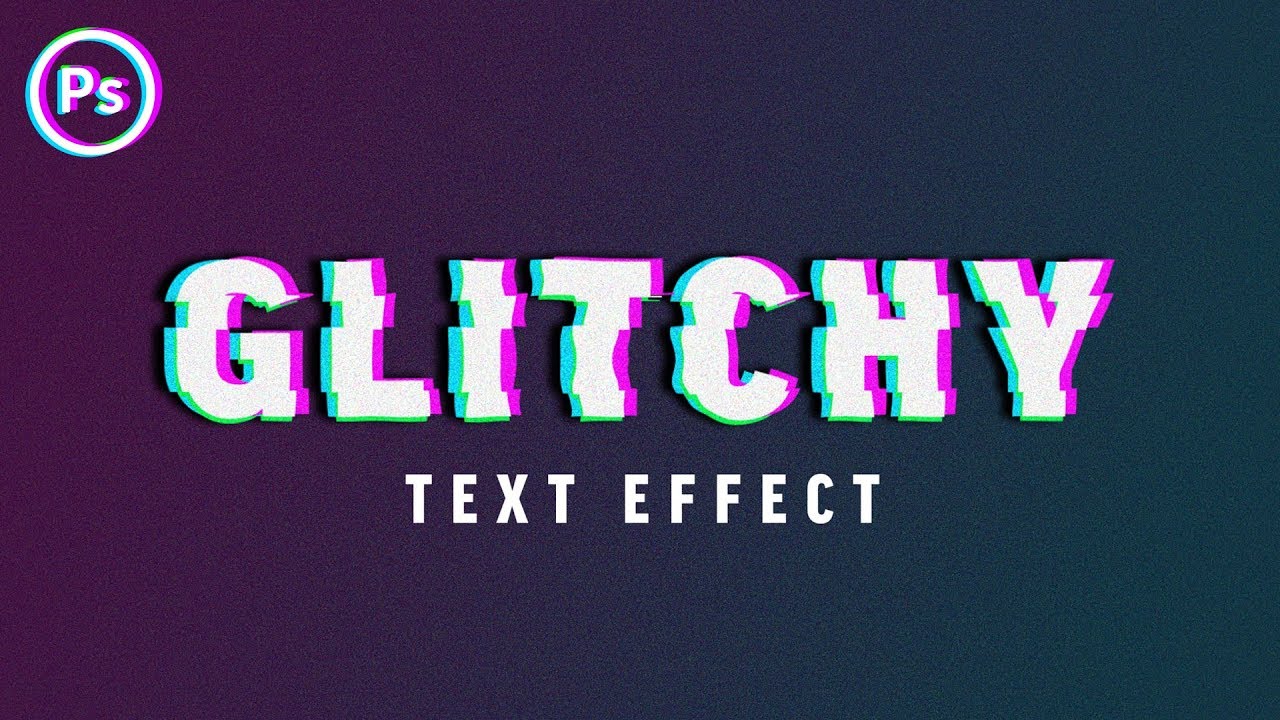 Glitch Text Effect | Photoshop Tutorial