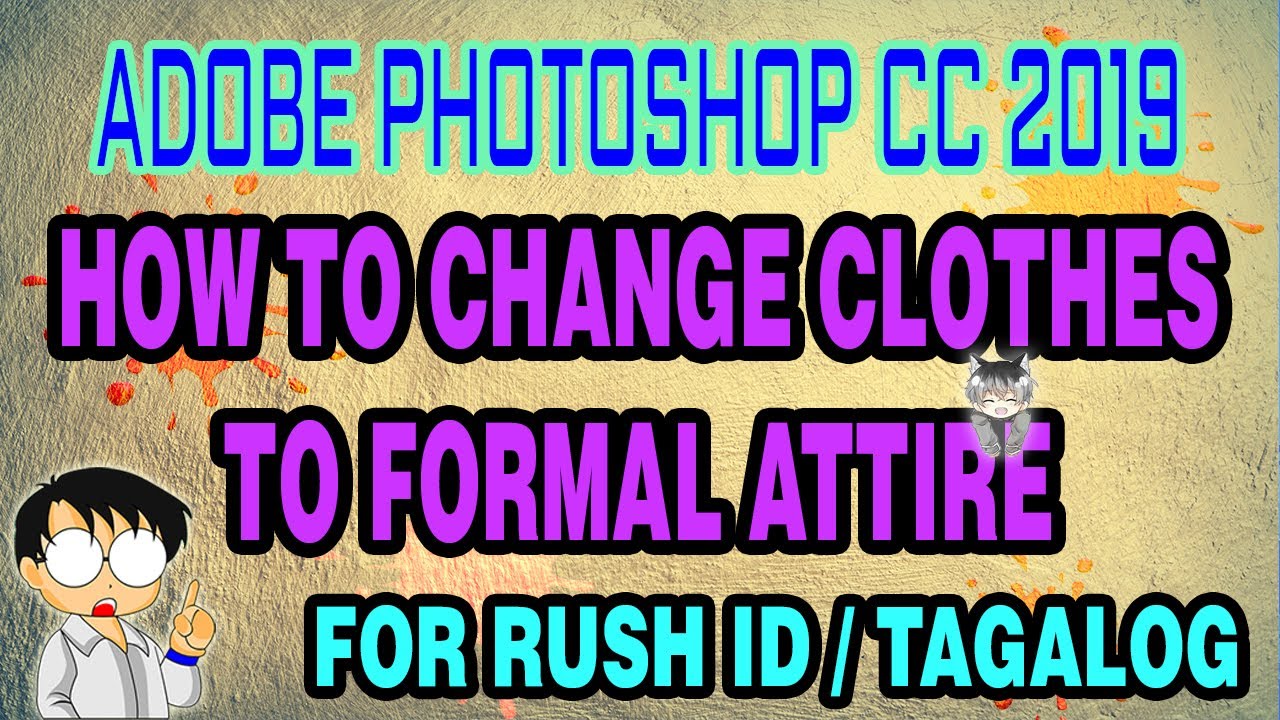 How to Change Clothes to Formal Attire ADOBE PHOTOSHOP