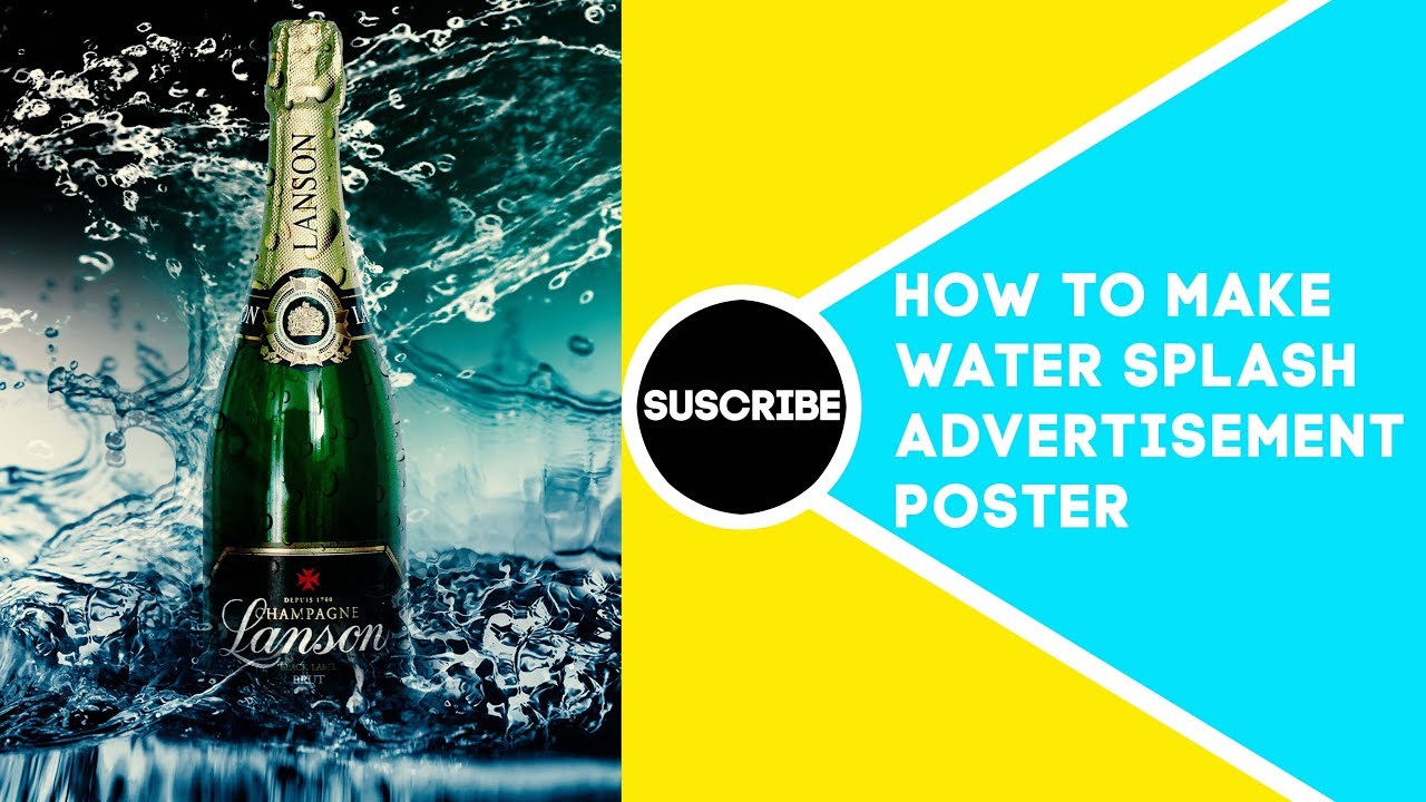 How To Make Advertising Poster In Adobe Photoshop tutorial