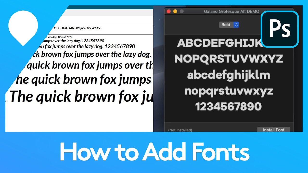 How to Add Fonts in Photoshop | Adobe Tutorial