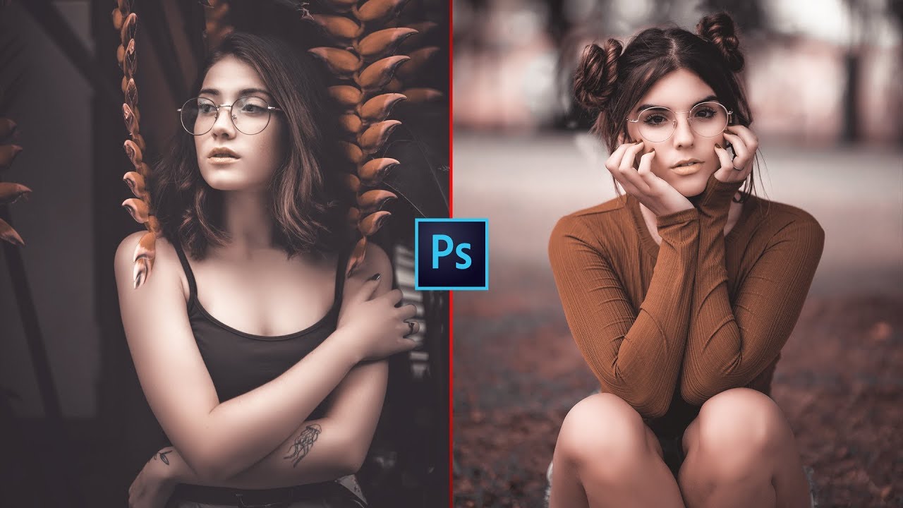BROWN and WHITE Color Grading Effect in Photoshop | CAMERA RAW FILTER