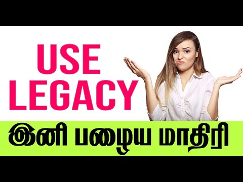 How to use Legacy Workspace in Adobe Photoshop  - Nila Racigan's Tamil tutorial