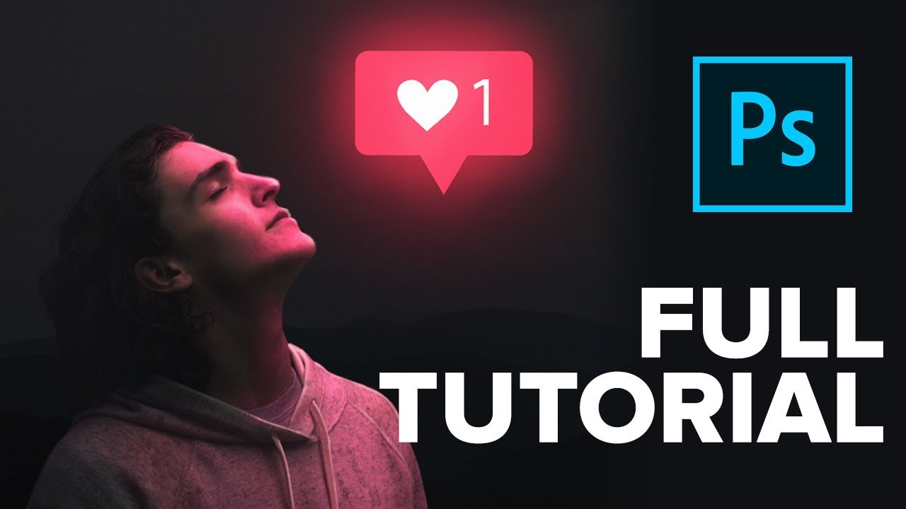 Photoshop Manipulation - Glowing Social Media Icon | Creative Photo Manipulation | Full Tutorial