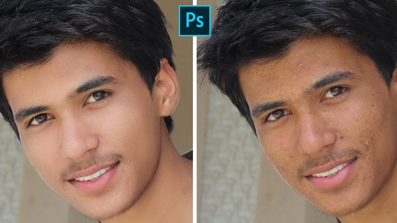 Face Retouching In One Click [With Real Texture] Adobe Photoshop Editing Tutorial