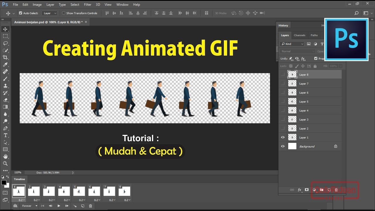 Cara Mudah Membuat Animasi  GIF dengan Photoshop  CS6 