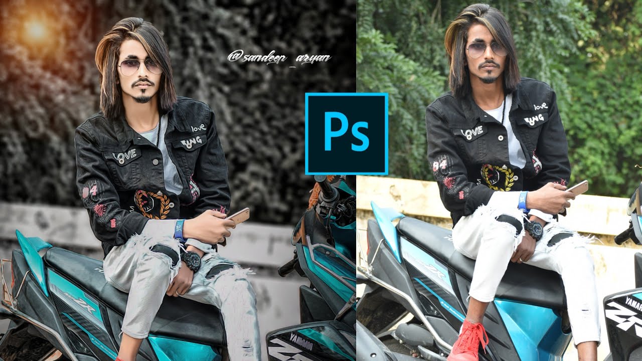 Photoshop Tutorial How to Edit Outdoor Portrait Blur & Colour Background