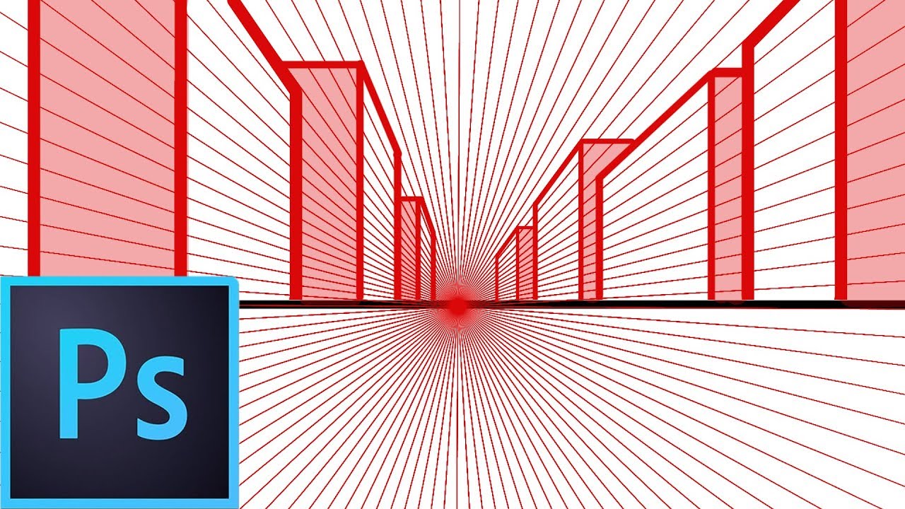 How to make a Perspective grid in photoshop tutorial | Dieno Digital
