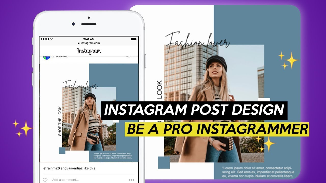 How to make an instagram post design 2019 (Photoshop Tutorial)