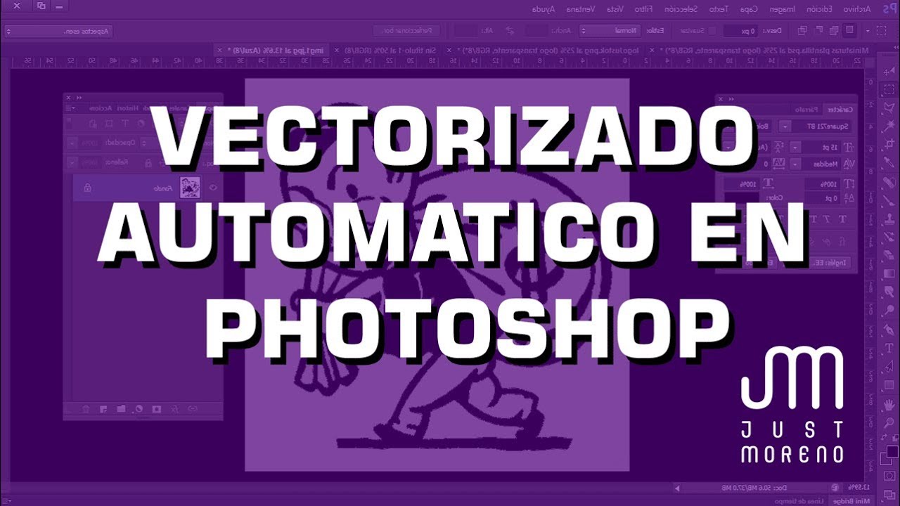 Vectorizar automáticamente con Photoshop | tutorial de Diseño Gráfico