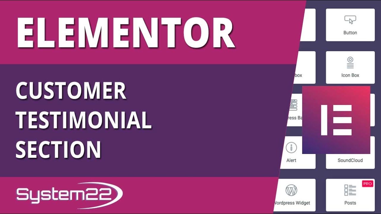 Elementor WordPress Plugin Customer Testimonial Section