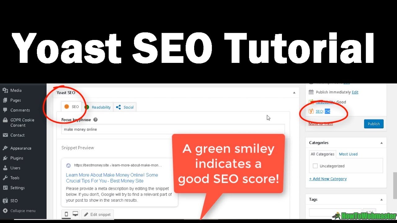 How to Setup Free SEO Wordpress Plugin - Yoast SEO Tutorial