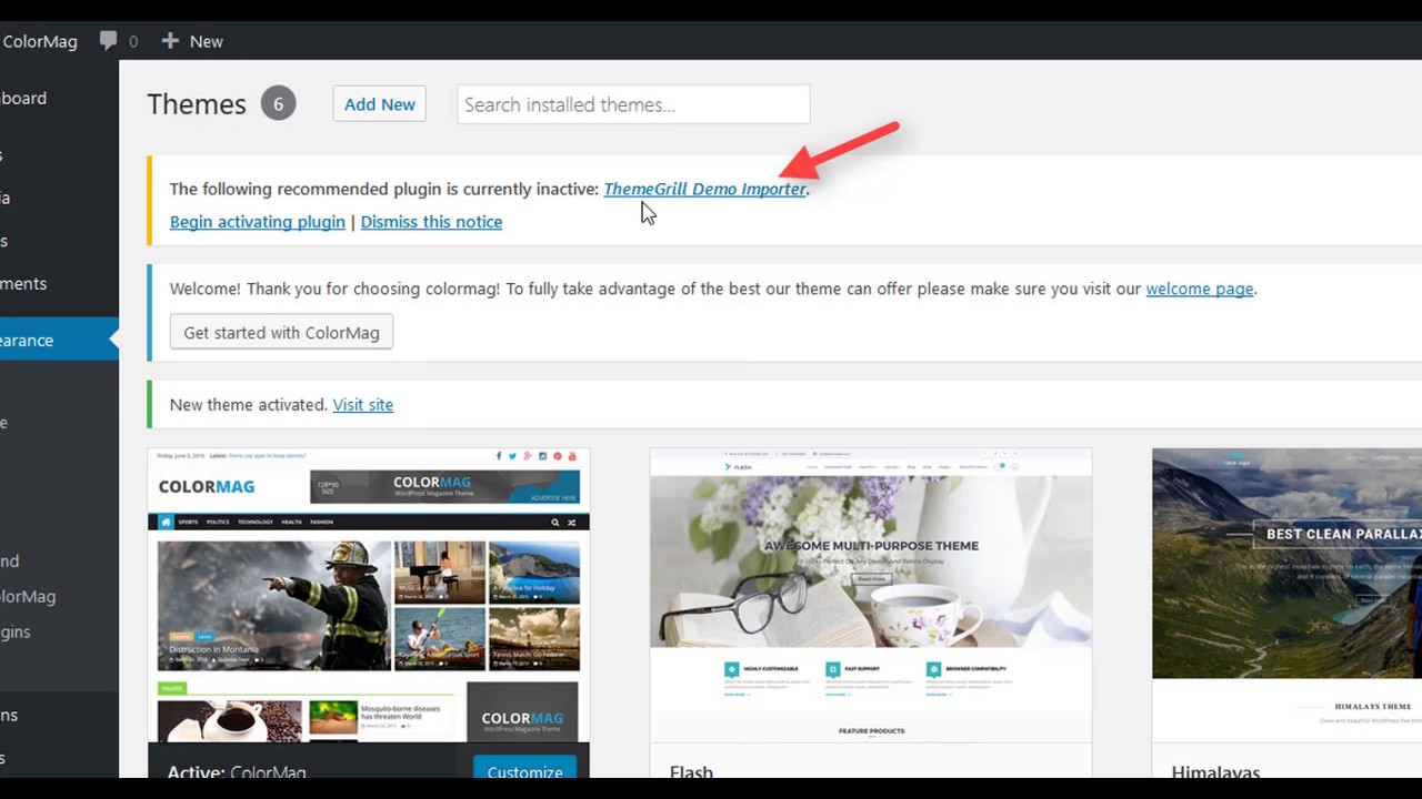 How to import demo content for free WordPress themes from How to import demo content for free WordPress themes from ThemeGrill