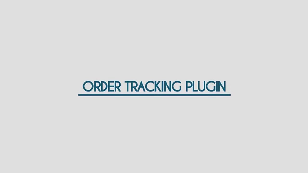 Order Tracking Plugin for WordPress