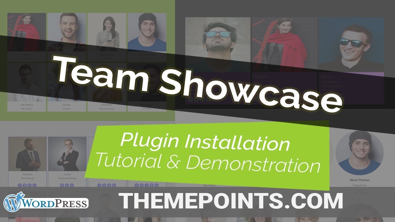 Team Showcase WordPress Plugin Installation Tutorial & Demonstration | ThemePoints.com