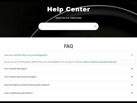 WordPress FAQ Plugin - Helpie FAQ (free) - Getting Started