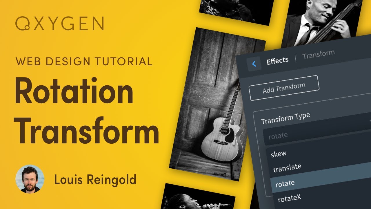 Create a Rotation CSS Transform w/ Oxygen Visual Builder for WordPress