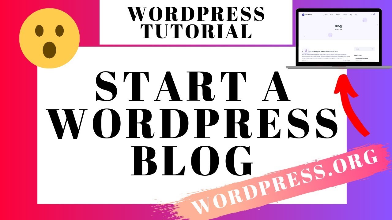 WordPress.org Blog Tutorial For Beginners 2020 | Step-by-Step