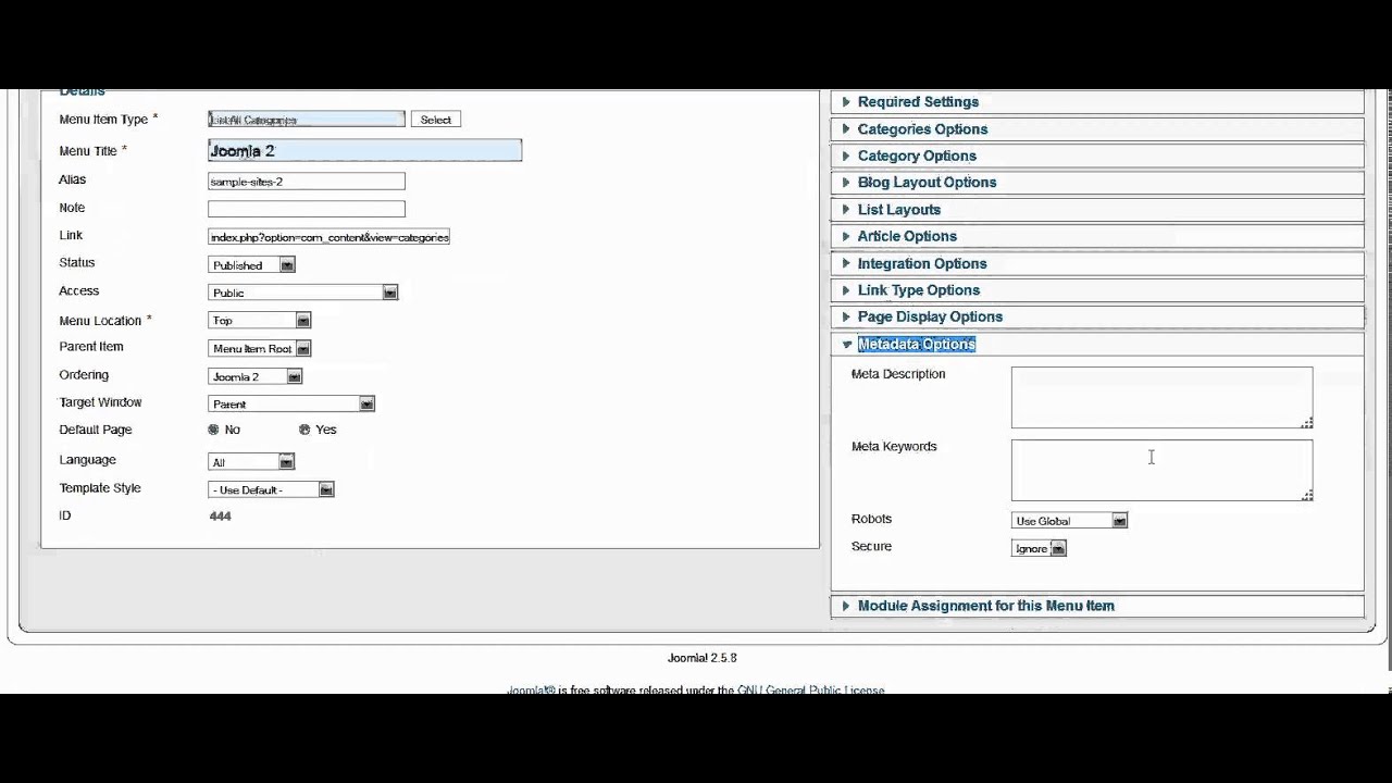 Joomla 2.5 Tutorial - How To Optimize Your Menus - SEO Optimization Tips