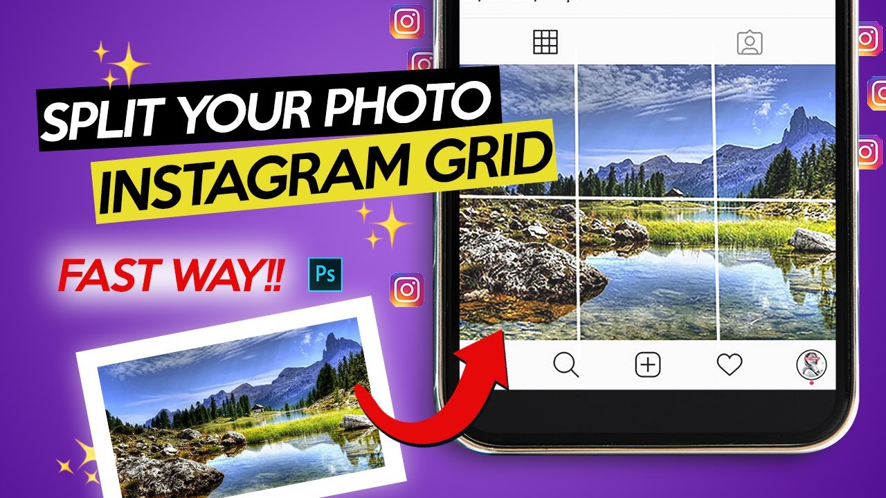 How to split photos for instagram 2019 (Photoshop tutorial)
