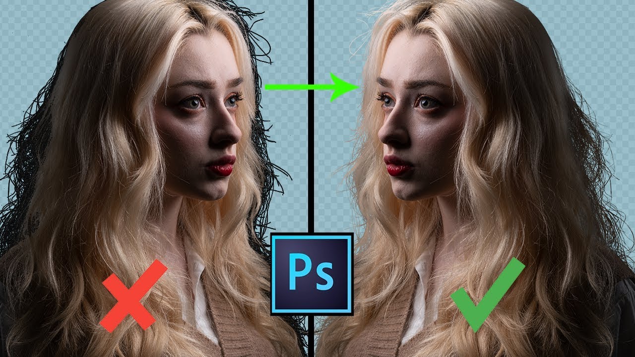 Fast Fix for BAD Hair Fringing from Black Backgrounds in Adobe Photoshop CC