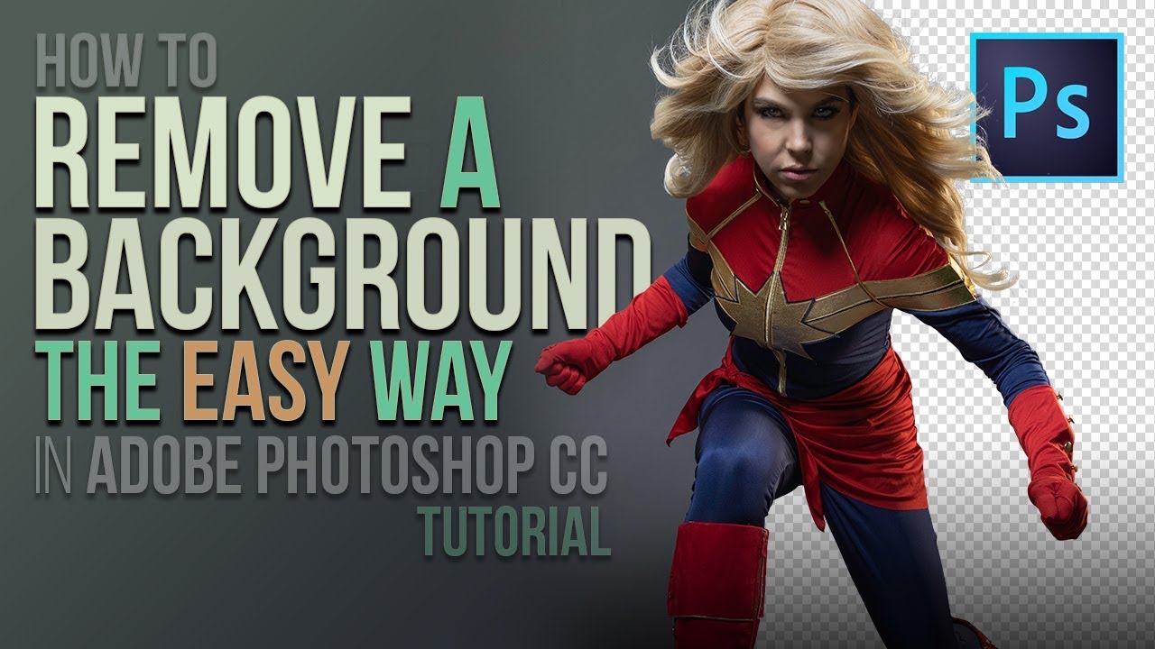 How To Remove A Background The Easy Way in Adobe Photoshop CC (Tutorial)