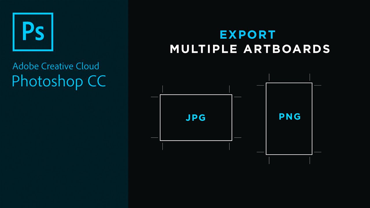 Export Multiple Images as JPG or PNG in Adobe Photoshop