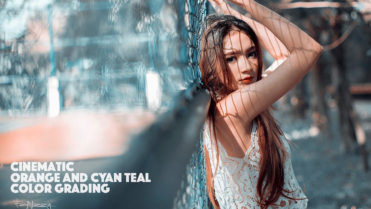 Photoshop Tutorial Orange and Cyan Teal Color Grading