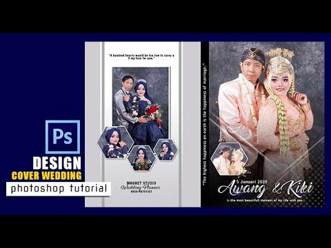 cara membuat design cover sampul kaset untuk wedding dengan menggunakan adobe photoshop