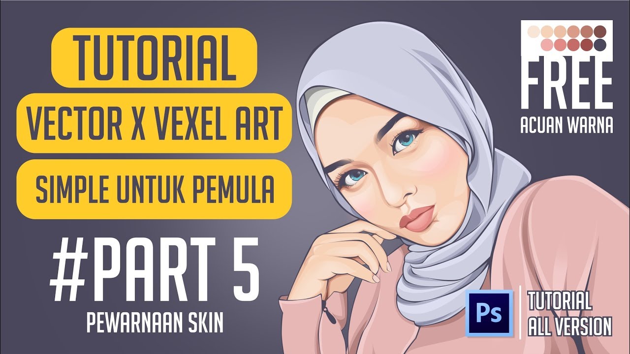 TUTORIAL VECTOR VEXEL PHOTOSHOP UNTUK PEMULA | PART 5