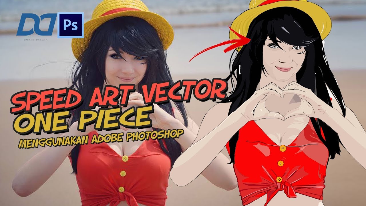 SPEED ART VECTOR ONE PIECE | Adobe Photoshop