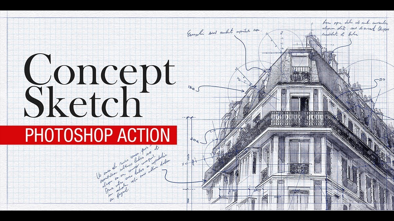 Concept Sketch Effect in Photoshop Tutorial