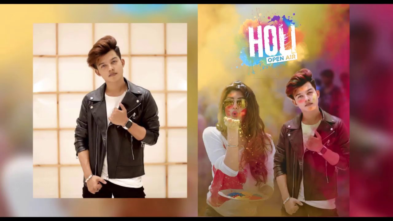 Holi photo editing with girl | holi photo editing photoshop 2020