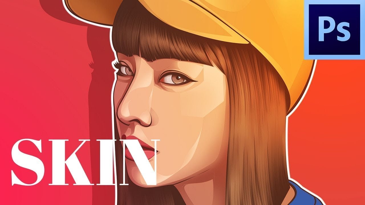 #4 MAKE A SIMPLE SKIN ( Byeon Jeongha ) - ADOBE PHOTOSHOP