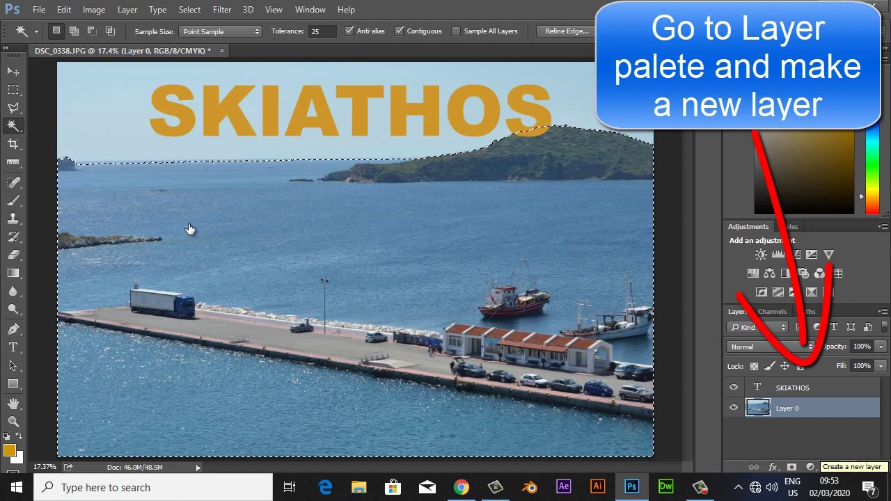 Adobe Photoshop How to Hide Letters Below Something
