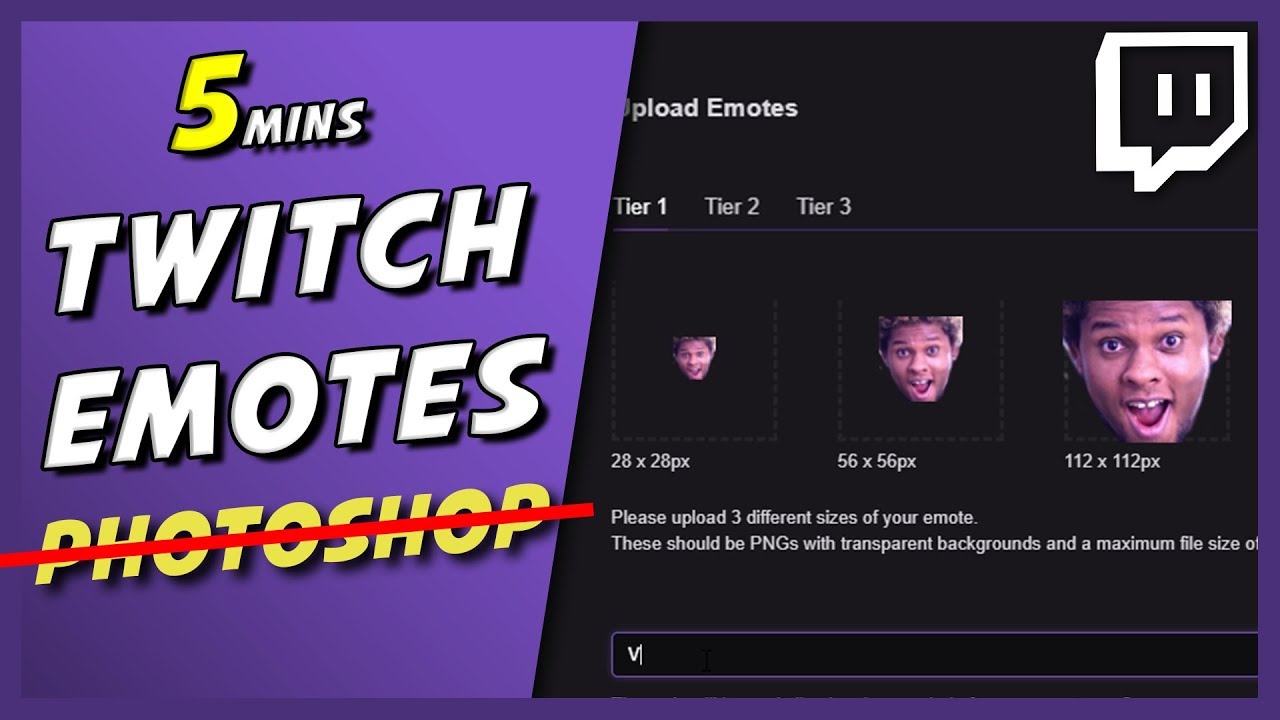 Make TWITCH EMOTES under 5 mins WITHOUT Photoshop (Tutorial)