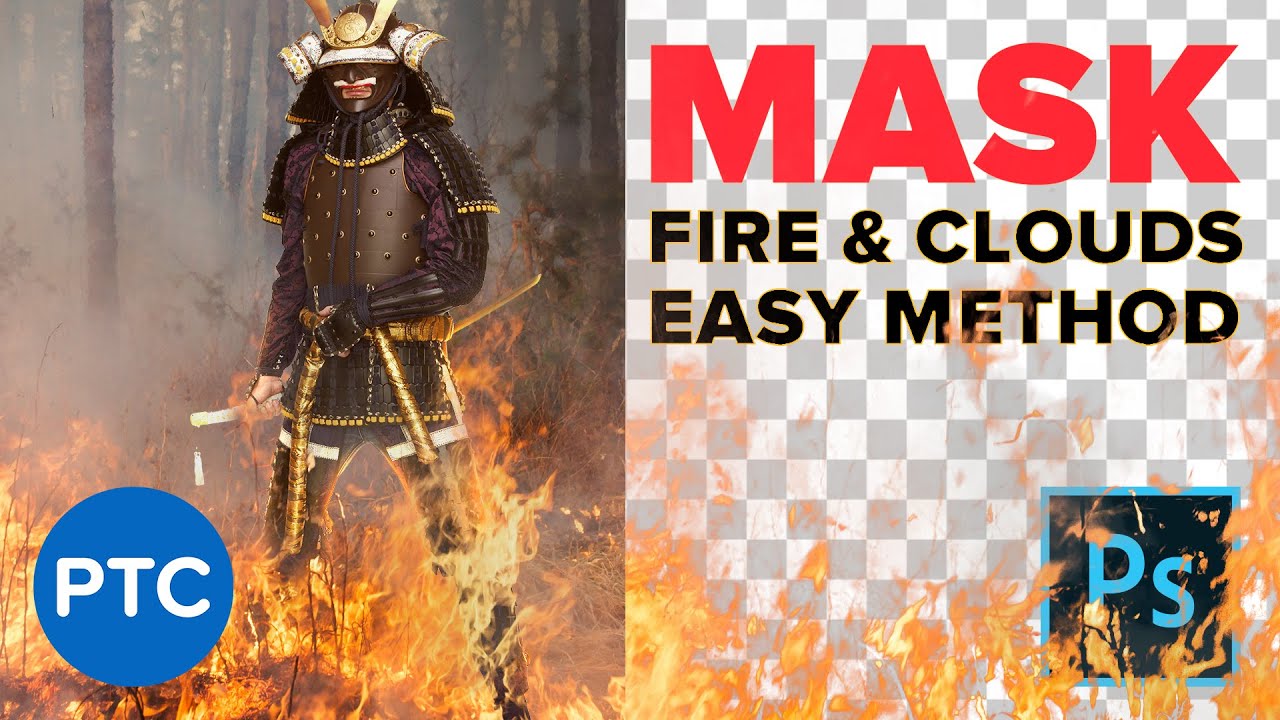 Advanced (Yet Easy!) Way To Mask Clouds, Fire, and Other Transparent Objects in Photoshop