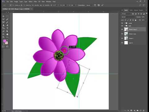 How to design flowers in adobe photoshop CC | Make a flower boquet using photoshop