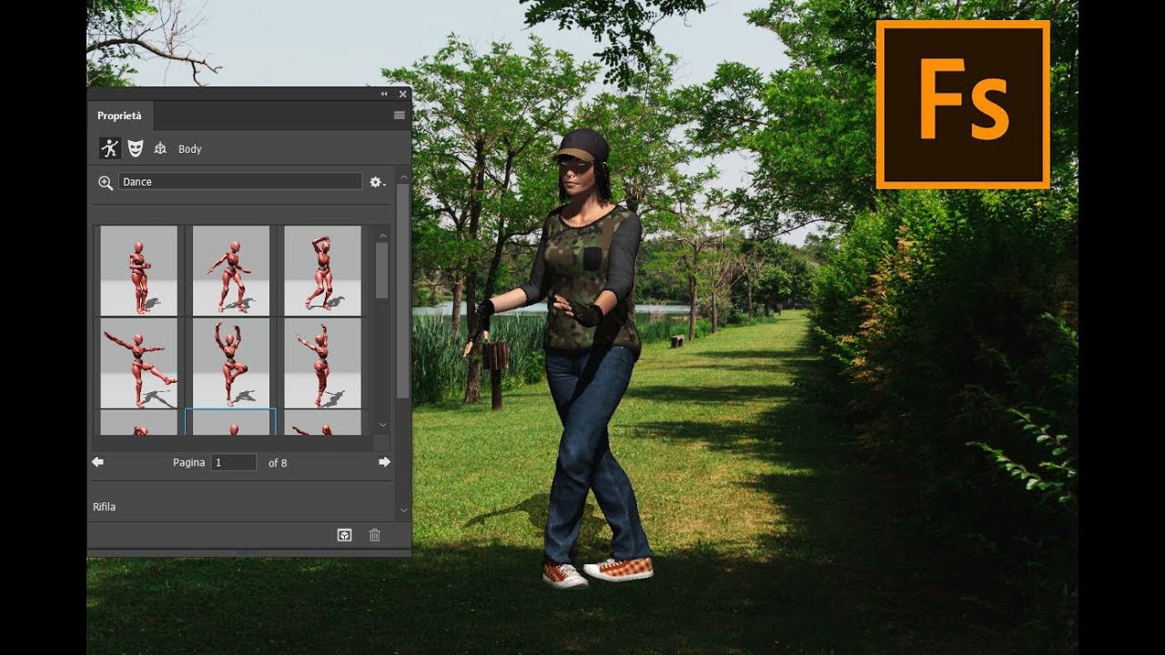 Photoshop: Animare una persona in PS con Adobe Fuse - Tutorial 259Bis Italiano