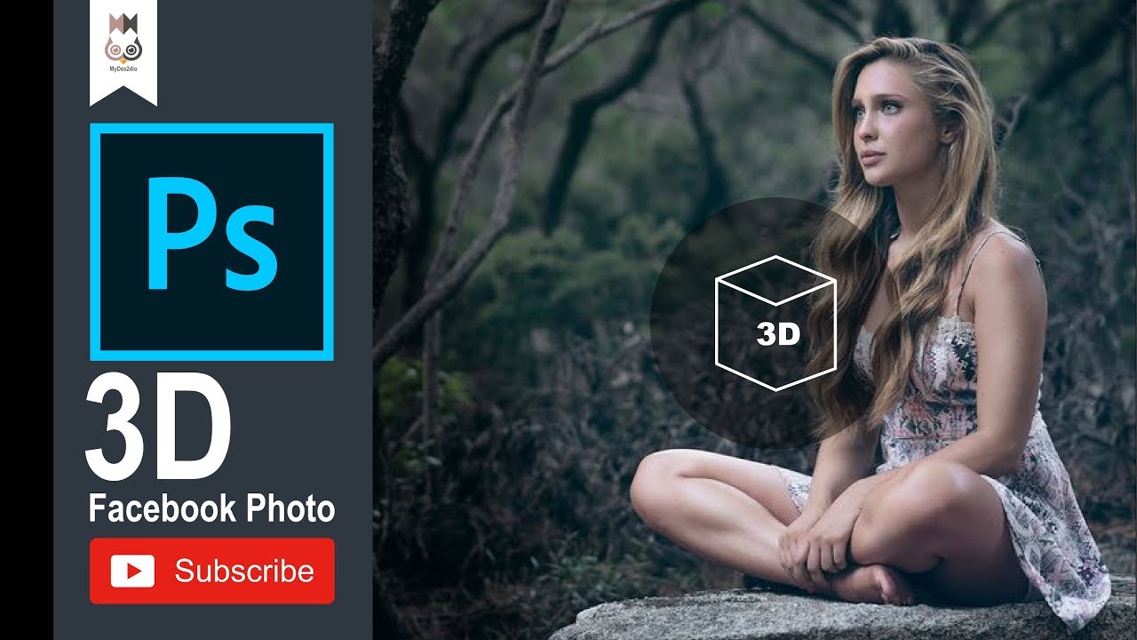 How to Create 3D Facebook Photos | Adobe Photoshop Tutorial