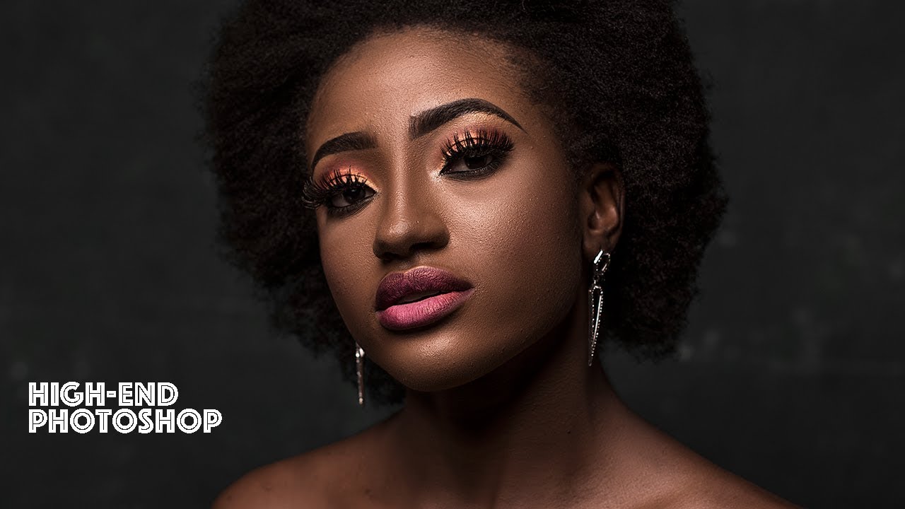 High-End Retouching Black Skin Tutorial Photoshop