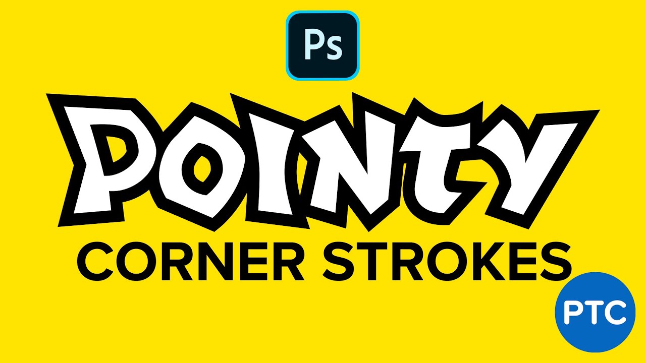 Make SHARP Edge Strokes With POINTY Corners In Photoshop! | 90-Second Tip #23