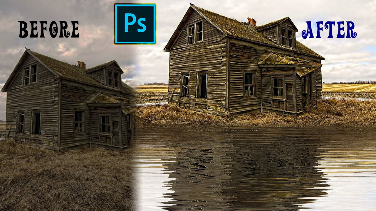 How to make Water Reflections With Realistic Ripples in Photoshop - Adobe Photoshop cc