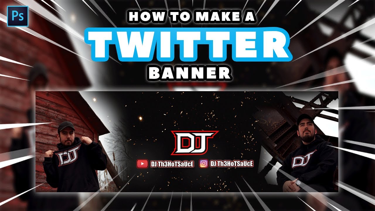How To Make A Simple Twitter Banner (Photoshop Tutorial)